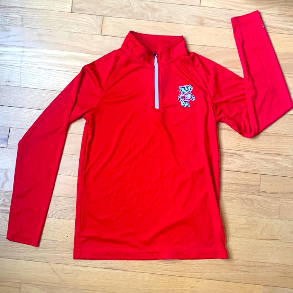 Boys’ Wisconsin Badgers zippered pullover
